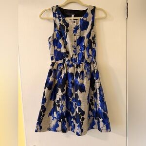 Kensie Blue and Black Floral Dress